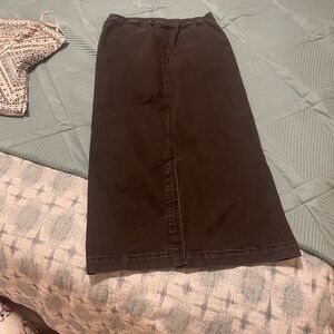 POL Dark wash black  Pencil Skirt